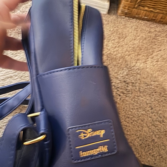 Loungefly Ariel Silhouette Mini Backpack in Blue, Purple, Pink - Picture 3 of 4